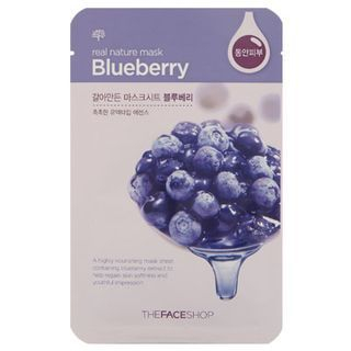 The Face Shop Real Nature Blueberry Mask Sheet 1sheet
