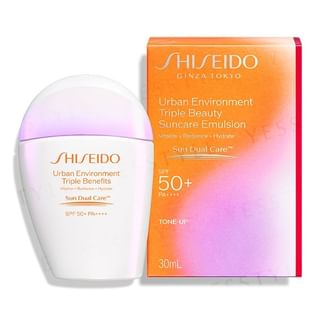Shiseido - Urban Environment Triple Beauty Suncare Emulsion Tone-Up SPF 50+ PA++++ 30ml