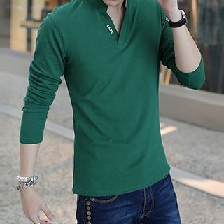 Besto Mandarin Collar Long-Sleeve Top