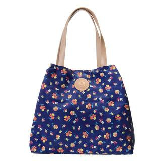 ans Floral Shopper Bag Dark Blue - One Size