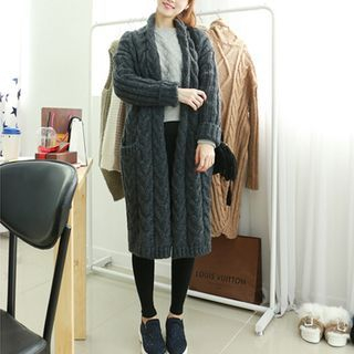 Dodostyle Open-Front Chunky Knit Coat