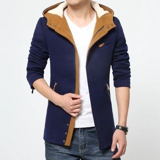 Bay Go Mall Two-tone Hooded Jacket
