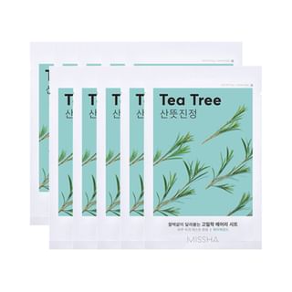 MISSHA - Airy Fit Sheet Mask Bundle Set - 12 Types Tea Tree