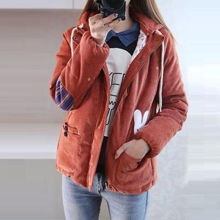 Aigan Applique Dotted Padded Coat