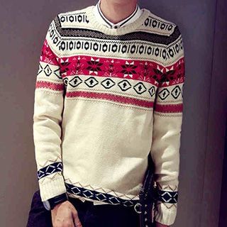 Blueforce Long-Sleeve Patterned Sweater