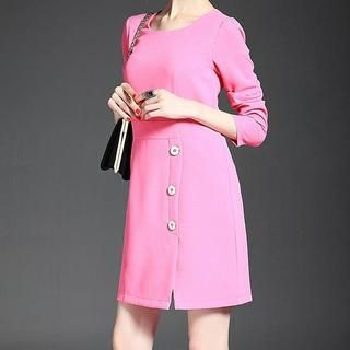 Alaroo Long-Sleeve Buttoned Dress