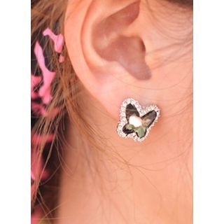 kitsch island Swarovski Butterfly Earrings
