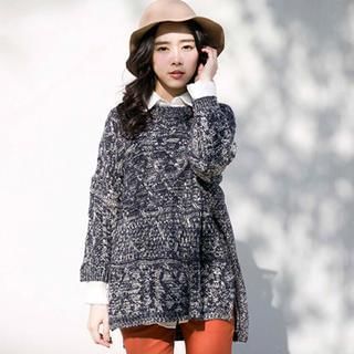 CatWorld 3/4-Sleeve M lange Long Sweater