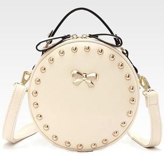 BeiBaoBao Faux-Leather Bow-Accent Cross Bag