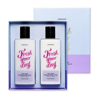 Etude House Loving Days Cool Sugar Set : Body Wash 250ml + Body Lotion 250ml 2pcs