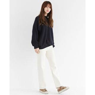 Someday, if Mock-Neck Raglan-Sleeve Rib-Knit Top