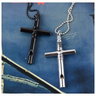 Trend Cool Cross Whistle Necklace