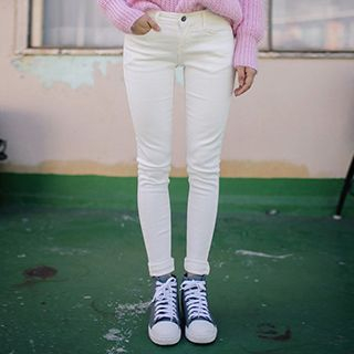 Queen Bee Fleece-Lined Skinny Jeans