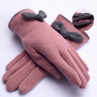 RGLT Scarves Bowed Wool Blend Gloves