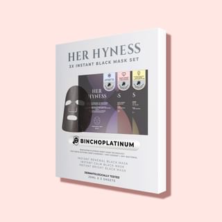 HER HYNESS - Instant Renewal & Calm & Bright Black Mask Trial Set 3 pcs