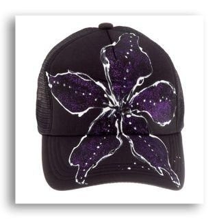 Orchid Trucker Cap - Purple & Black
