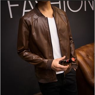 Mystory Faux Leather Jacket