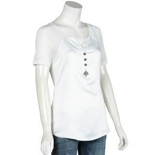 Small Mosquitoes V-Neck Sheer Top White - XL