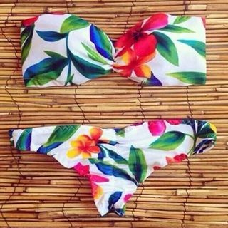 Driftwood Flower Print Bikini