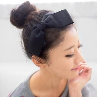 59 Seconds Grosgrain Bow Hair Band Black - One Size