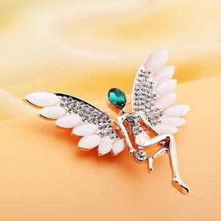 Trend Cool Jeweled Angel Brooch
