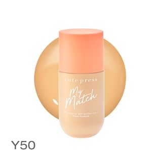 Cute Press - My Match Foundation Spf 50 Pa++++ Y50 Warm Beige