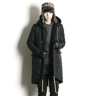 Rememberclick Hooded Long Padding Jacket