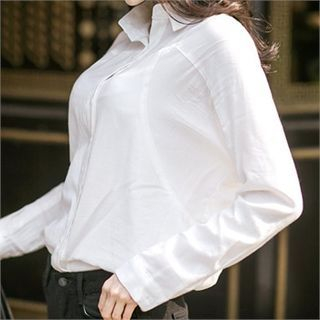 Attrangs Drop-Shoulder Linen Blend Shirt