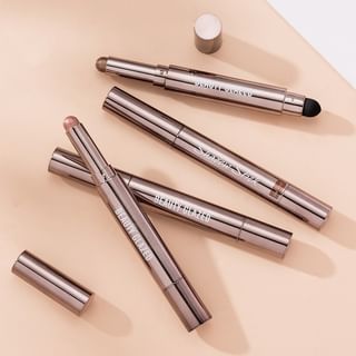 BEAUTY GLAZED - 2 in 1 Dual Head Eyeshadow Stick + Smudger - 10 Colours 10 Ruby - 2g