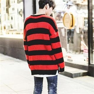 TOMONARI Striped Chunky-Knit Sweater