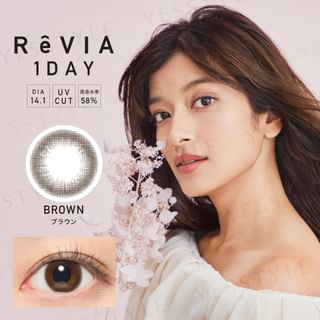 Candy Magic - ReVIA 1 Day Color Lens Brown 10 pcs P-0.00 (10 pcs)