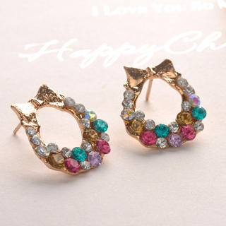 Fit-to-Kill Colorful Diamond Earrings - Other Color Others - One Size