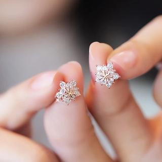 Love Generation Crystal Snowflake Earrings
