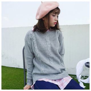 SUYISODA Cable Knit Sweater