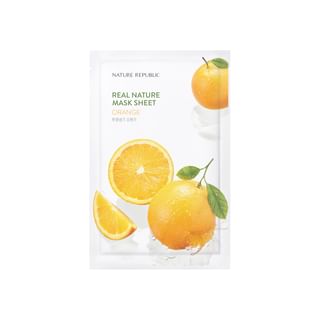 NATURE REPUBLIC - Real Nature Mask Sheet - 14 Types Orange