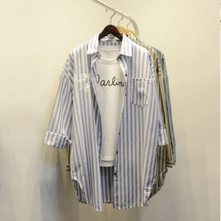 X:Y Striped Long Shirt
