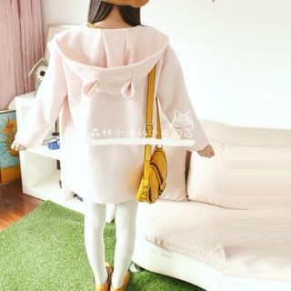 Mellow Fellow Bear Ears Woolen Hooded Coat