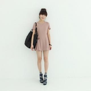 Long-Sleeve A-Line Tunic Dress