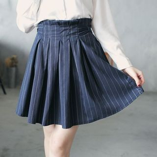 Tokyo Fashion Striped Pleated Skirt