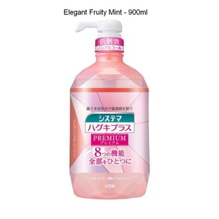 Lion - Systema Haguki Plus Premium Mouthwash 900Ml - Elegant Fruity Mint