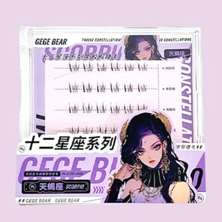 Gege Bear - Twelve Constellations Glue Free False Eyelashes - Scorpio #10 Scorpio