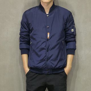 Chuoku Plain Baseball Jacket