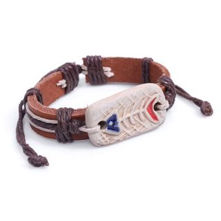 KINNO Fish Leather Bracelet