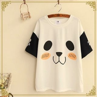 Fairyland Panda Print Short Sleeve T-Shirt