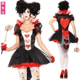Cosgirl Queen of Hearts Party Costume