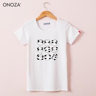 Onoza Short-Sleeve Panda-Print T-Shirt
