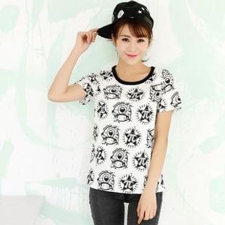 Cute Colors Short-Sleeve Print T-Shirt