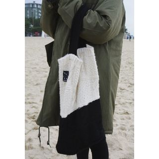 BBORAM Cable-Knit Shopper Bag