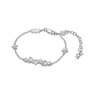 Kenny & co. 925 Silver Rabbit C. Star & Heart Bracelet with Crystal Silver - One Size
