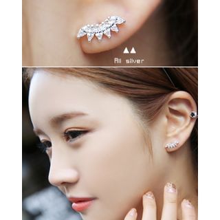 Miss21 Korea Rhinestone Stud Earrings